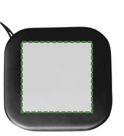 Parte posteriore: 25mm x 25mm