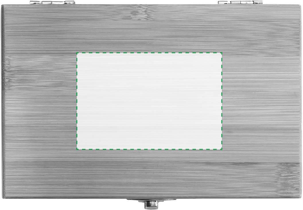 Sul coperchio: 120mm x 80mm