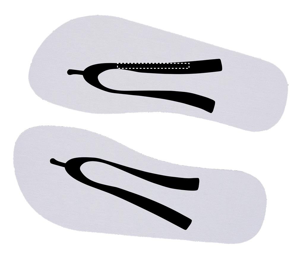 Fibbietta sinistra: 80x6 mm