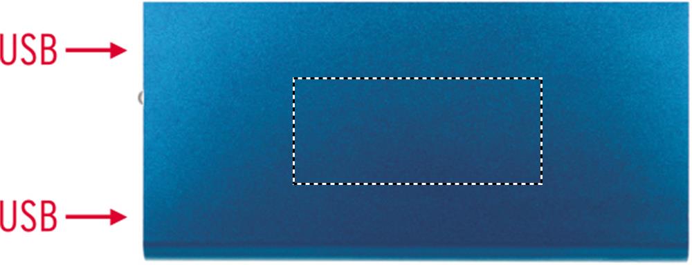 zona inferiore fronte: 70x30 mm