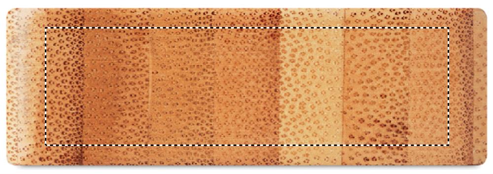 zona inferiore fronte: 50x15 mm