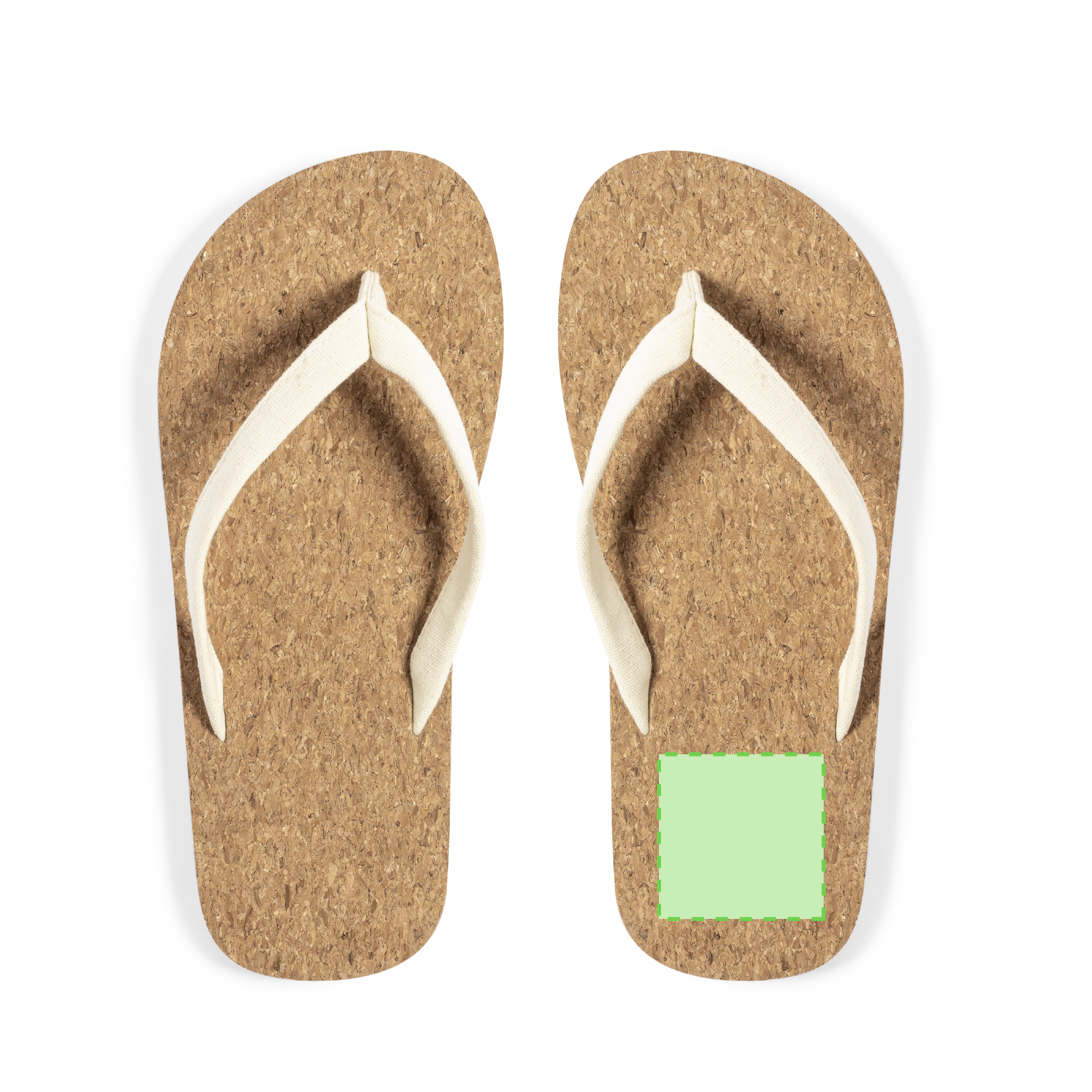 Tallone del sandalo: 45 x 45 mm