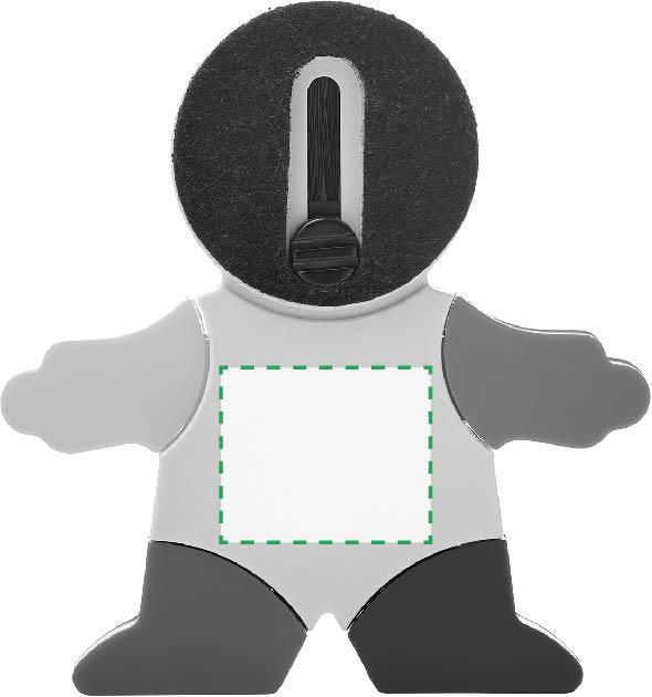 Parte posteriore: 30mm x 25mm