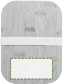 Parte superiore: 100mm x 50mm