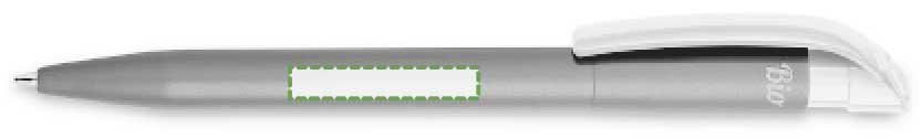Vicino al clip, scrittura mancina: 30mm x 5mm