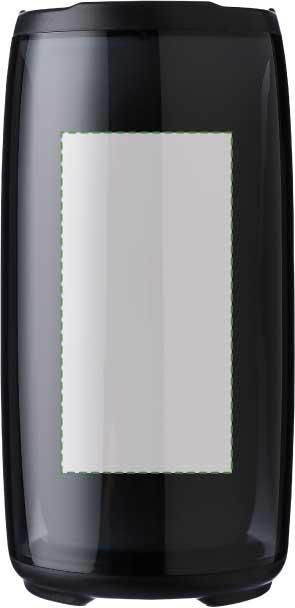 Parte frontale: 60mm x 120mm