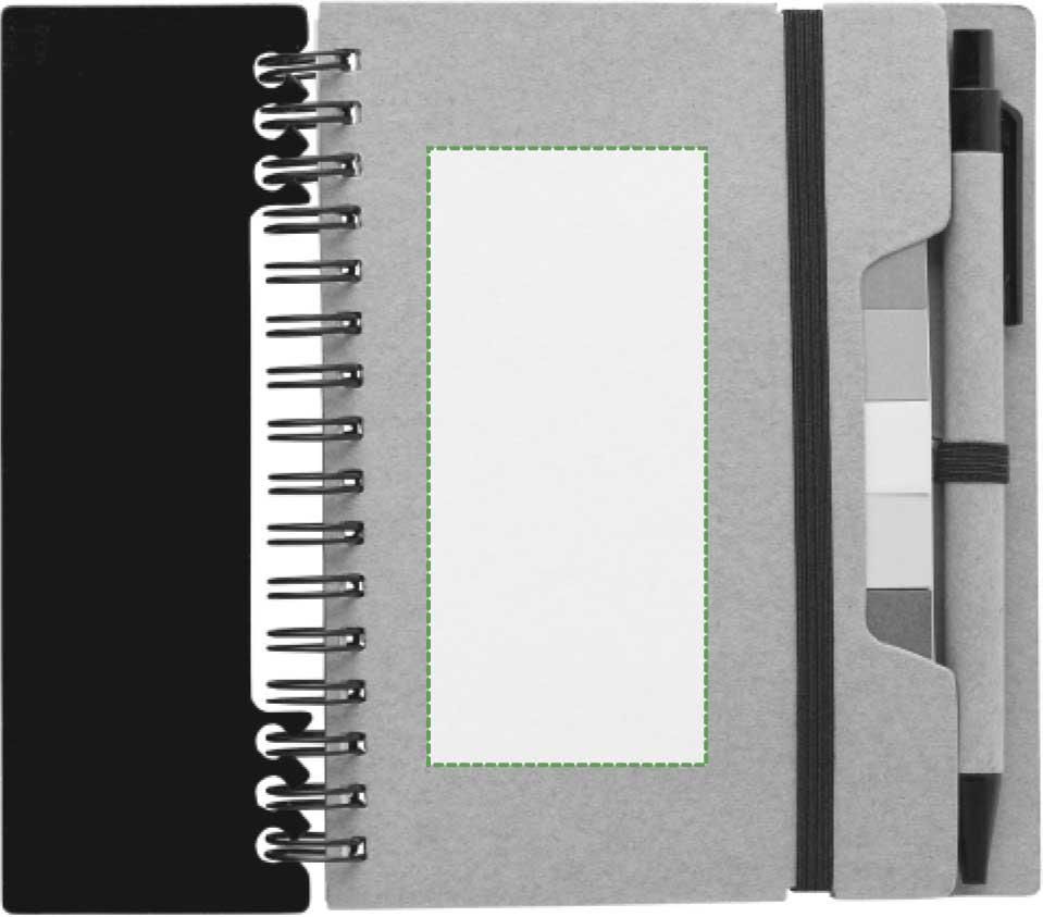 Block notes fronte: 45mm x 100mm