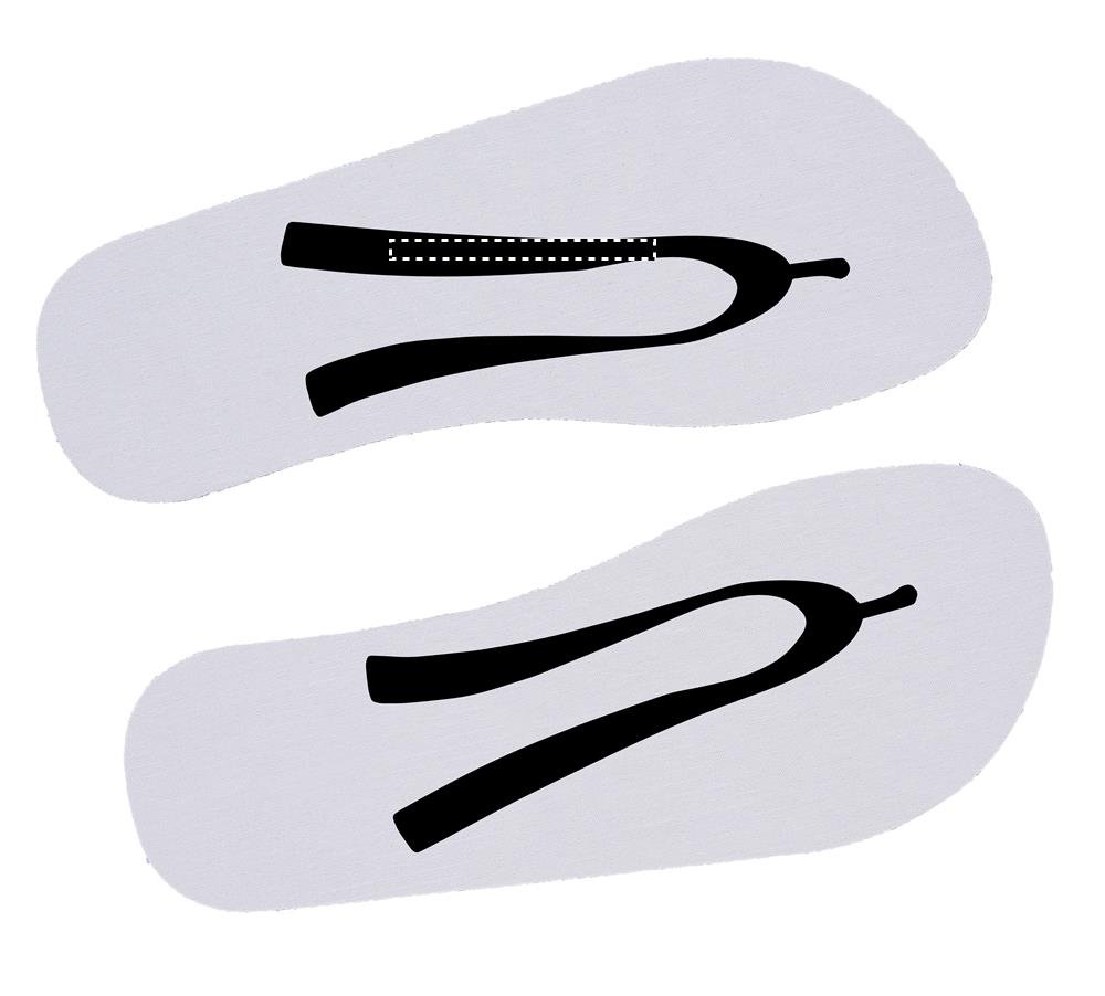 Fibbietta destra: 80x6 mm