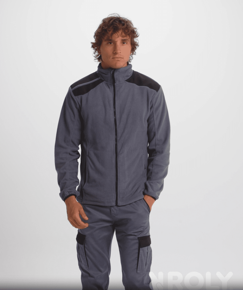 Giacca in pile in colori combinati Terrano