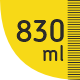 830 ml