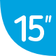 15 pollici