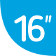 16 pollici