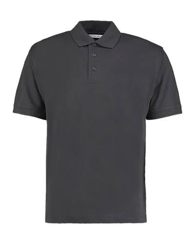 Polo uomo Classic Fit Superwash 60° Kariban grigia, poliestere cotone Graphite