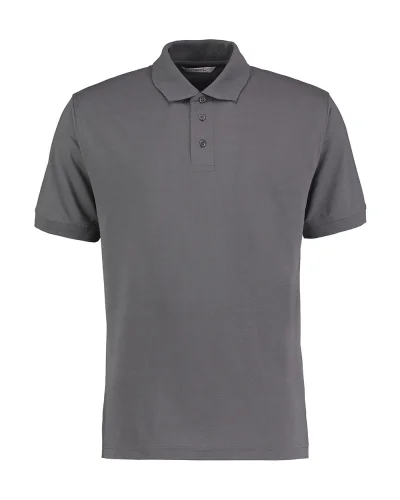 Polo uomo Classic Fit Superwash 60° Kariban grigia, poliestere cotone Charcoal