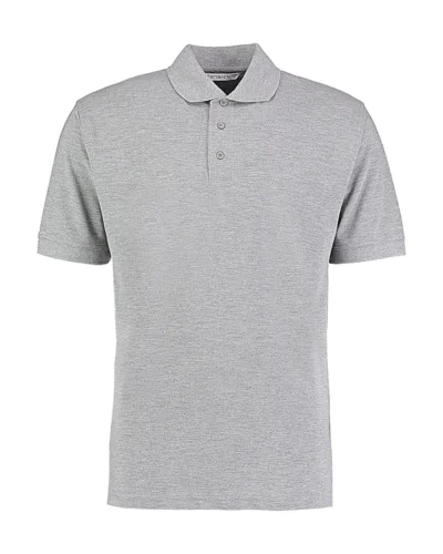 Polo uomo Classic Fit Superwash 60° Kariban grigia, poliestere cotone Heather Grey