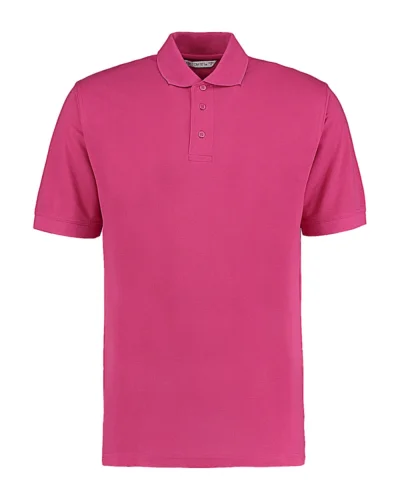 Polo uomo Classic Fit Superwash 60° Kariban grigia, poliestere cotone Raspberry