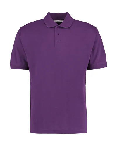 Polo uomo Classic Fit Superwash 60° Kariban grigia, poliestere cotone Dark Purple