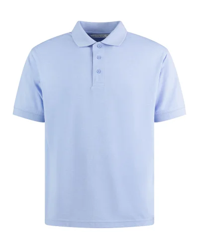 Polo uomo Classic Fit Superwash 60° Kariban grigia, poliestere cotone Light Heather Blue