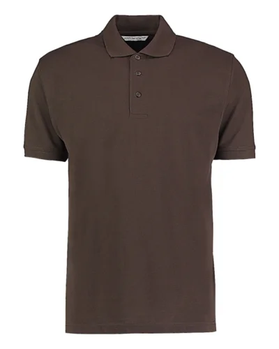 Polo uomo Classic Fit Superwash 60° Kariban grigia, poliestere cotone Chocolate