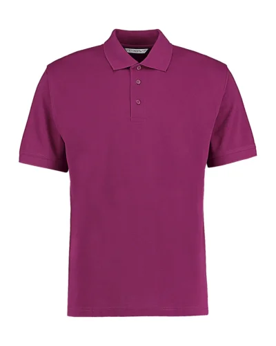 Polo uomo Classic Fit Superwash 60° Kariban grigia, poliestere cotone Magenta