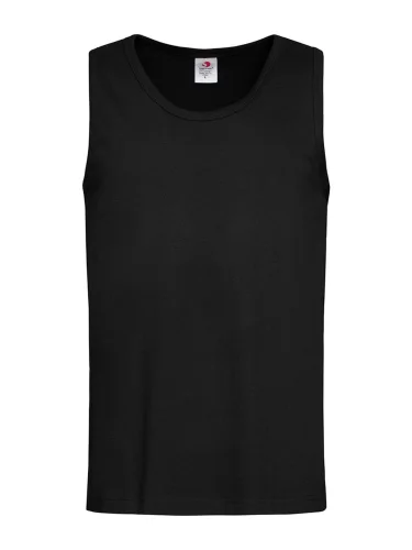Canotta uomo cotone 155g, girocollo casual  vari colori Black Opal