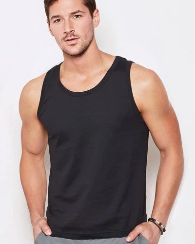 Canotta uomo cotone 155g, girocollo casual  vari colori
