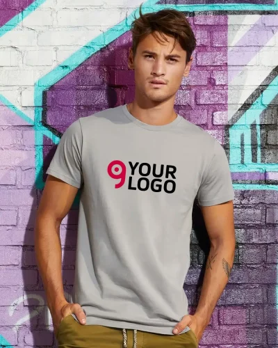 B&C Inspire T-shirt Uomo 100% cotone bio 140g No Label Medium Fit