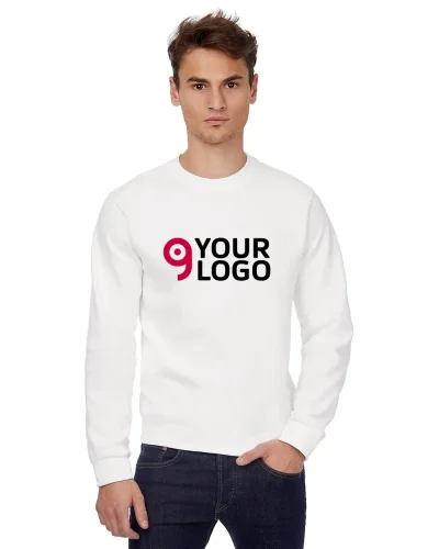 Felpa Girocollo Regular in cotone e poliestere, personalizzabile