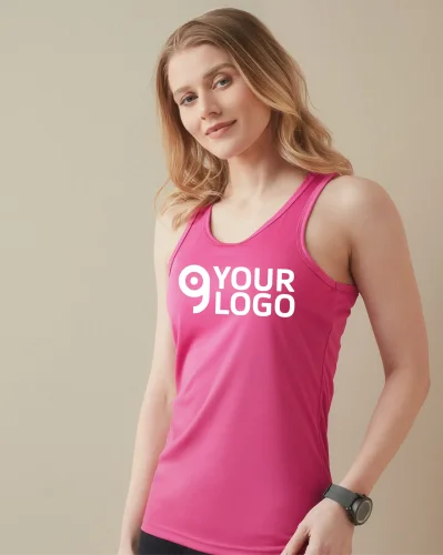 Tank Top Donna ACTIVE-DRY Body Fit | Poliestere, Incrocio Schiena