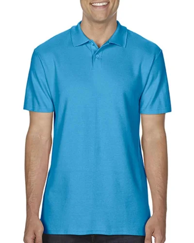 Polo Softstyle Sapphire S in 100% Cotone Piquè Regular No Label Sapphire