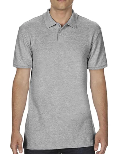 Polo Softstyle Sapphire S in 100% Cotone Piquè Regular No Label Sport Grey