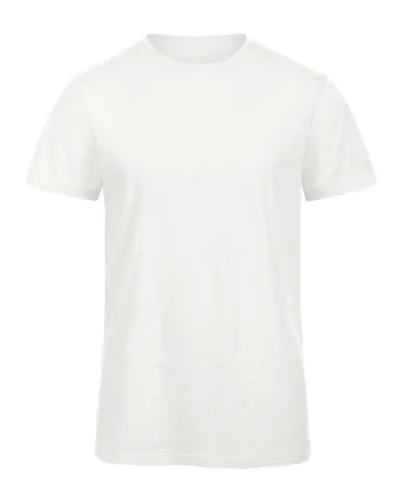 B&C Inspire Slub T-shirt Uomo Cotone Organico Melange 120g