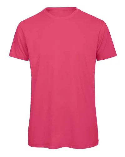 B&C Inspire T-shirt Uomo 100% cotone bio 140g No Label Medium Fit Fuchsia