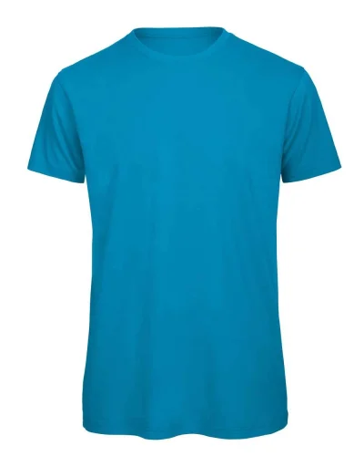 B&C Inspire T-shirt Uomo 100% cotone bio 140g No Label Medium Fit Atoll