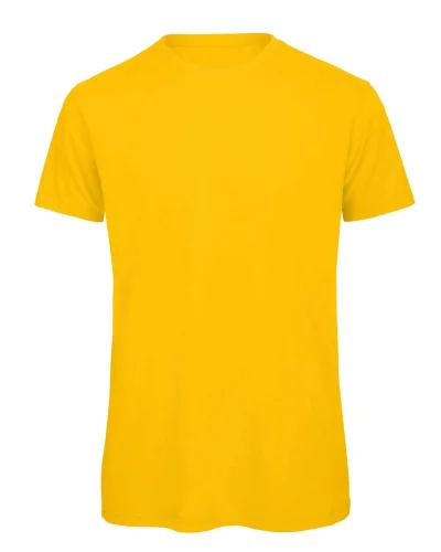 B&C Inspire T-shirt Uomo 100% cotone bio 140g No Label Medium Fit Gold