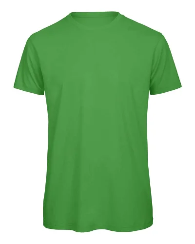 B&C Inspire T-shirt Uomo 100% cotone bio 140g No Label Medium Fit Real Green
