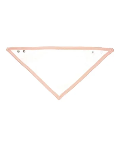 Bavaglino Bandana Cotone Bio Primi Anni – Morbido e Assorbente White/Powder Pink