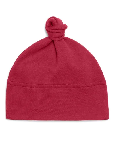 Cappellino Baby 100% Cotone Morbido – Nodo Decorativo Red
