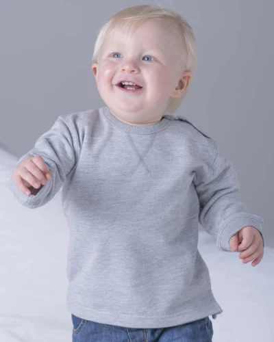 Felpa Baby  Cotone Poliestere, Bottoni Spalla