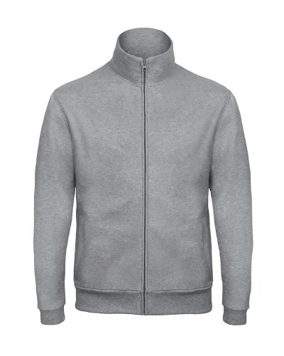 Felpa con zip unisex B&C No Label 50/50 cotone poliestere Regular