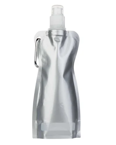 Borraccia 480ml R-PET con Moschettone BPA free Grigio