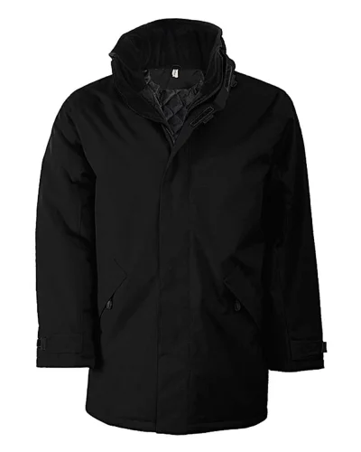 Parka Giaccone 3/4 uomo, interno trapuntato in poliestere Black