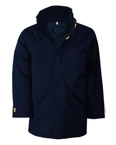 Parka Giaccone 3/4 uomo, interno trapuntato in poliestere Navy