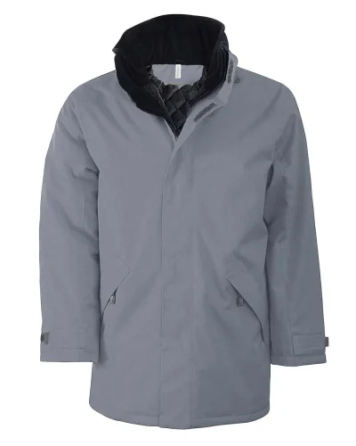 Parka Giaccone 3/4 uomo, interno trapuntato in poliestere Convoy Grey