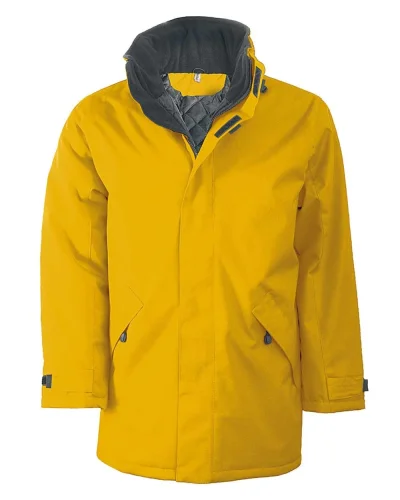 Parka Giaccone 3/4 uomo, interno trapuntato in poliestere Yellow