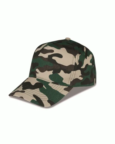 Cappellino Golf 5 Pannelli Camouflage con visiera Curva