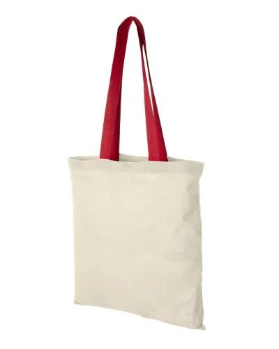 Shopper Nevada in cotone OEKO-Tex 38x42cm, manici colorati