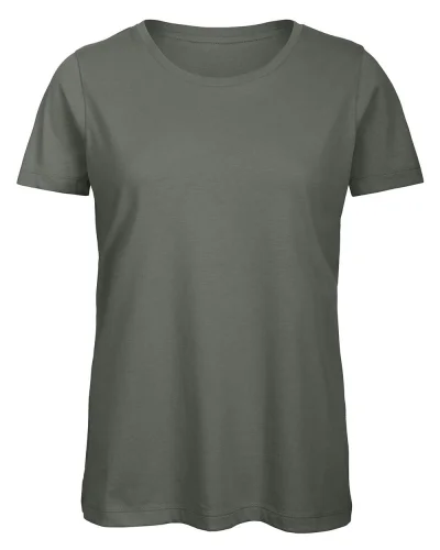 T-shirt donna B&C cotone organico 140g, girocollo, no label