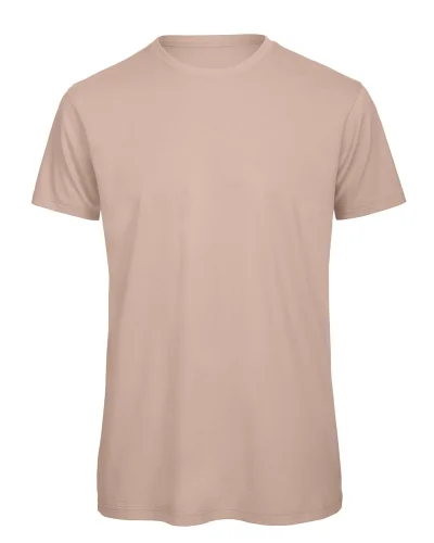 B&C Inspire T-shirt Uomo 100% cotone bio 140g No Label Medium Fit millennial pink