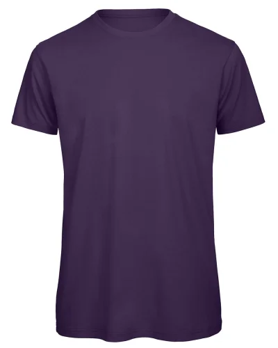 B&C Inspire T-shirt Uomo 100% cotone bio 140g No Label Medium Fit urban purple